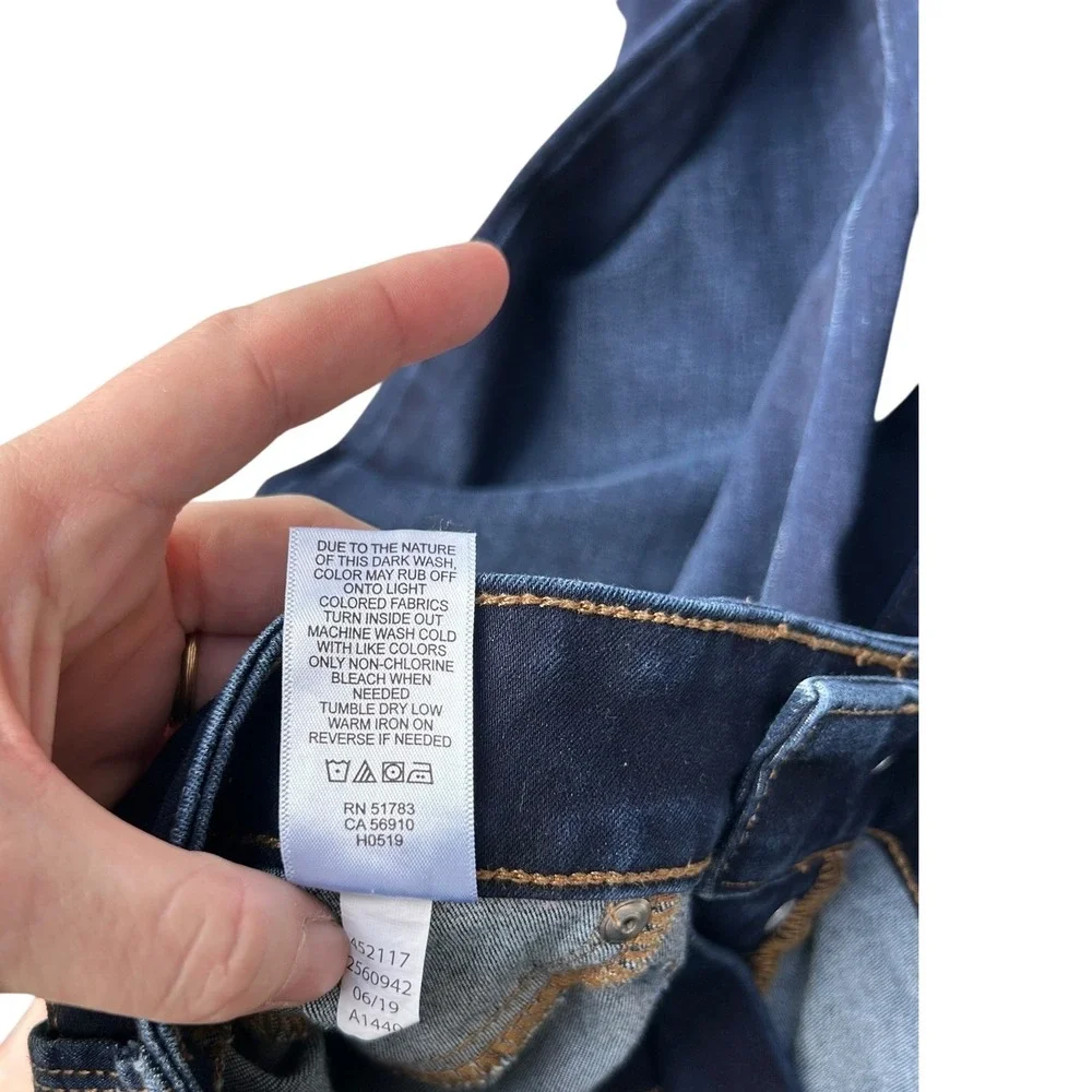 Maurices Womens Dark Wash Button Fly High Rise‎ Skinny Jeans XS REG - Picture 5 of 9